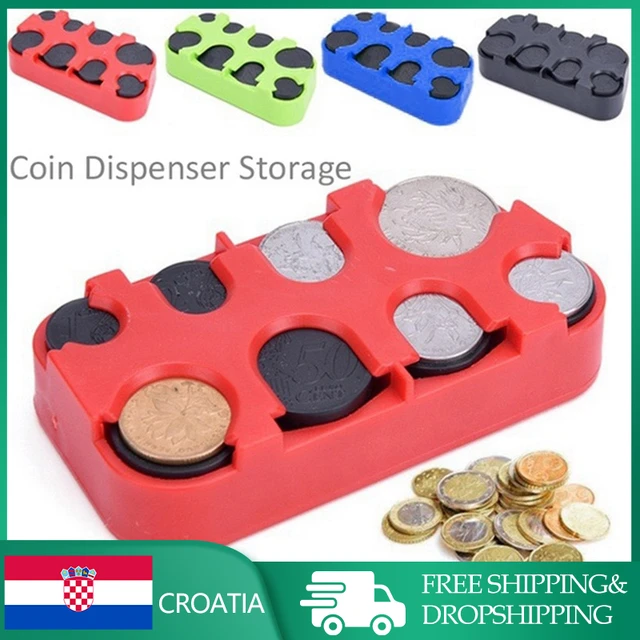 Porte-monnaie de Collection, porte-monnaie organiseur pour Bus Taxi voiture  Mini Euro distributeur de pièces boîte de rangement en plastique porte- monnaie - AliExpress