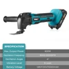 18V Cordless Oscillating Multi Function Tool Electric Saw Trimmer/Shovel/Cutting Machine Woodworking Tool For Makita 18V Battery 2