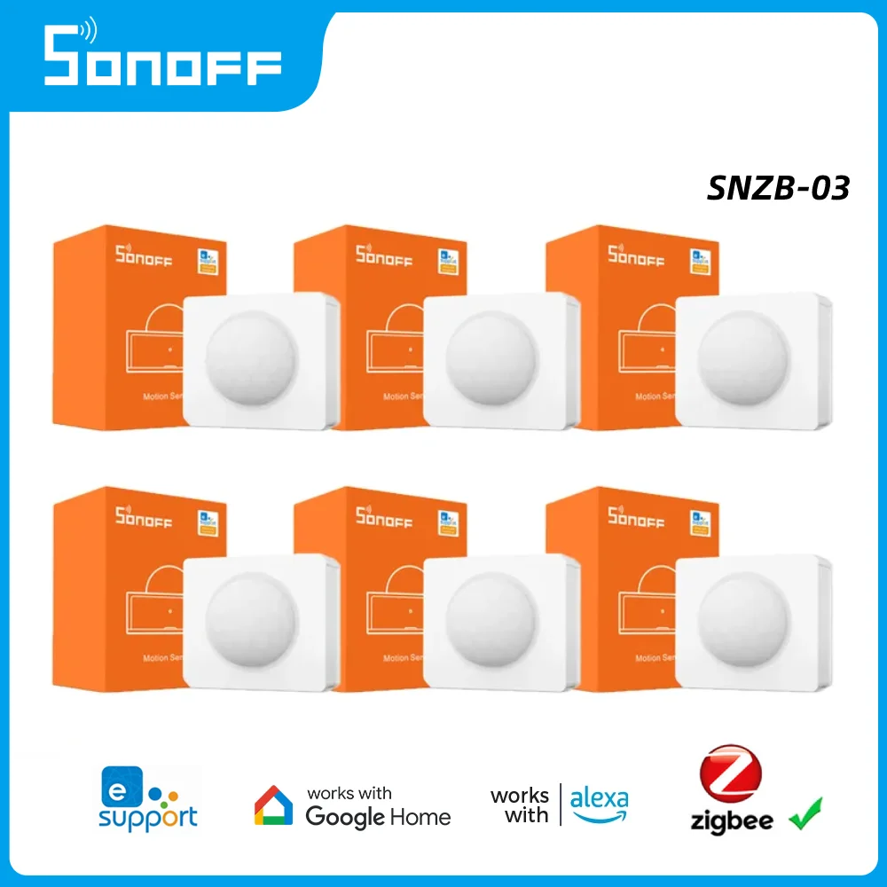 Sonoff Snzb03 Zigbee 3.0 Sensor de Movimento Detector Controle Inteligente Via Ewelink Zbbridge Necessário Trabalho com Alexa Casa do Google