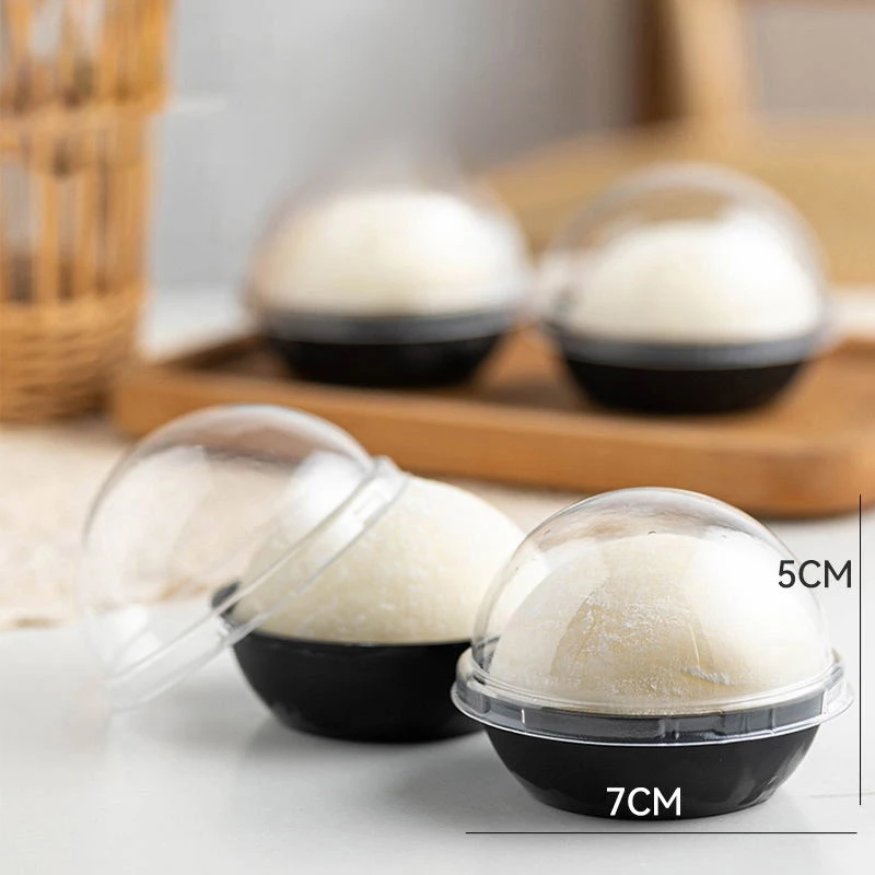 StoBag 50 stücke Kunststoff Transparent Tablett Ei Eigelb Crisp Kuchen Puffs Mochi Paket Handgemachte Cookies Für Mid-Autumn Festival gefälligkeiten – Detail 5