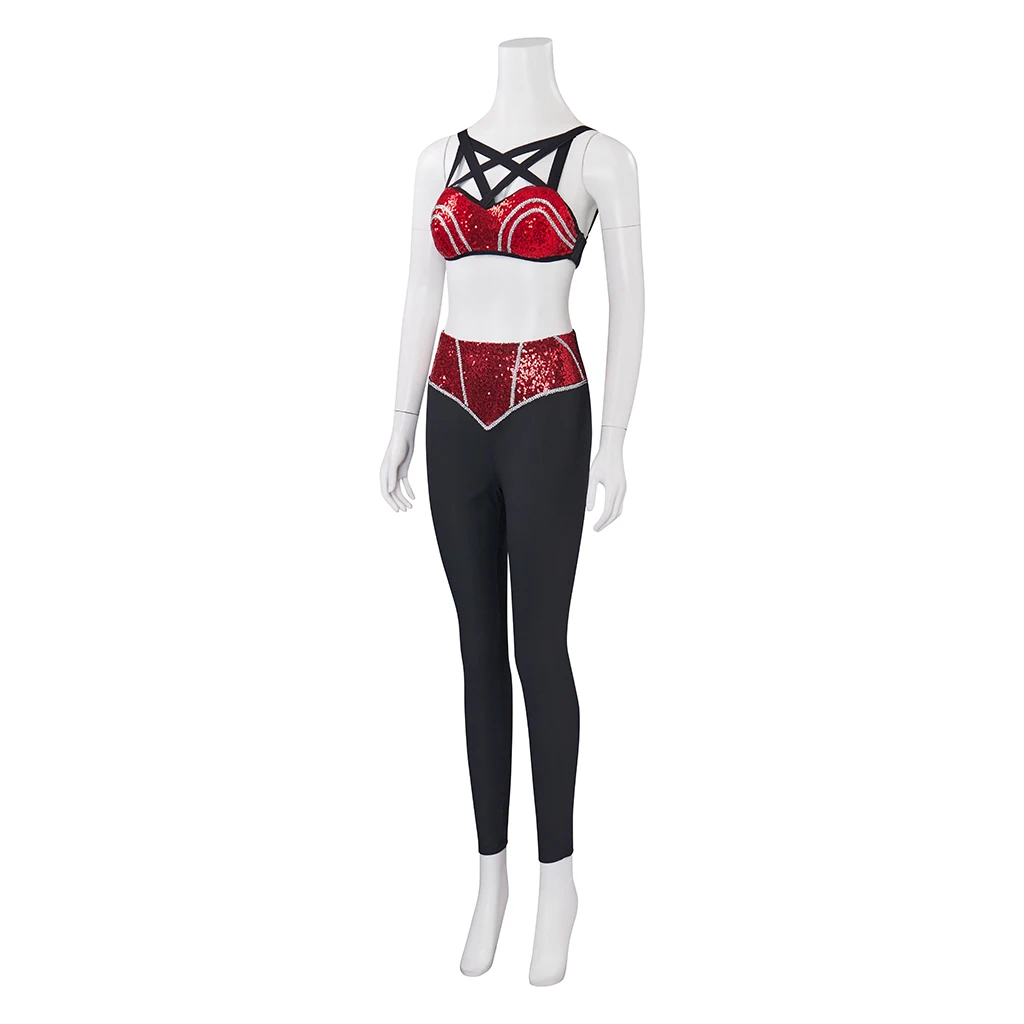 Fashion Red Selena Outfit Selena Quintanilla Cosplay Costume Sexy