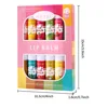 6/12Pcs Lip Balm Set Fruit Flavored 12Flavors Natural Lip Balm for Dry Cracked Lips Long Lasting Lip Care Products 5