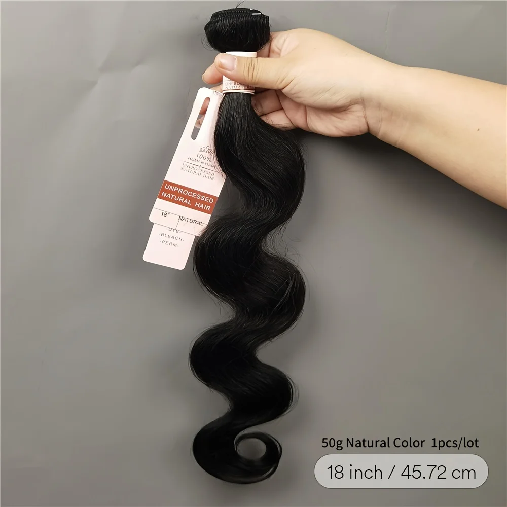 Human Hair Extensions for Women-Body Wave Hair Bundles Human Weft Bundle 10-30 Inch 50G