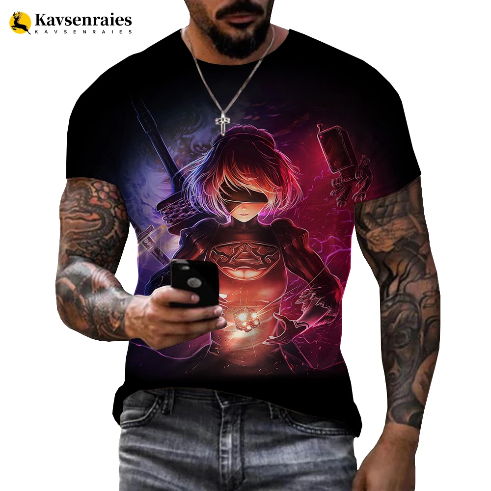 

Hot Game Nier Automata 3D Printed T-shirt Men/women New Fashion Cool Casual Style T Shirt Harajuku Streetwear Oversized Tops 6XL