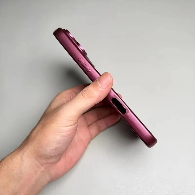 Luxurious Matte Leather Protective Back Cover Case