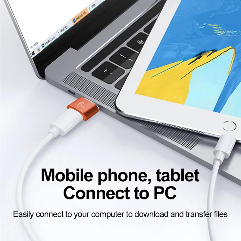 รูปสินค้า อะแดปเตอร์ USB Type-C 6A แปลง USB 3.0 สำหรับมือถือและโน้ตบุ๊ก