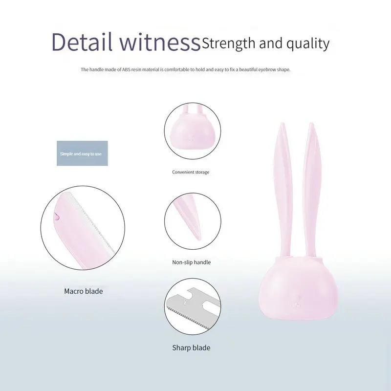 New MakeUp Tools Beginner Cute Facial Blades Shaping Knifes Eyebrow Trimmers Eye Brow Shaver Safe Face Hair Removal Razor Blades