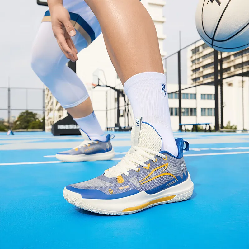Basketball Shoes 361 Degrees Men Team Basketball Shoes Sport Guard Cushioning Wear Resistant Protection Ankle Sneakers 672421113