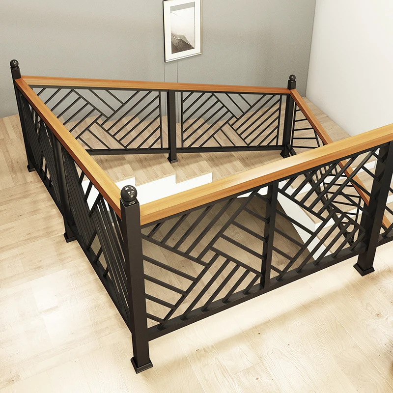 Modern House Customized Iron Stair Railing Design - China Railing