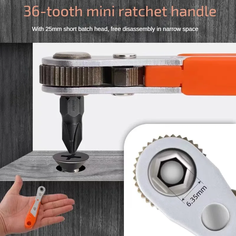 36/68PCS Set Extended Screwdriver Head Magnetic Screwdriver Bit Set 1/4 Screwdriver Bits Kit Electric Hex Hand Tool