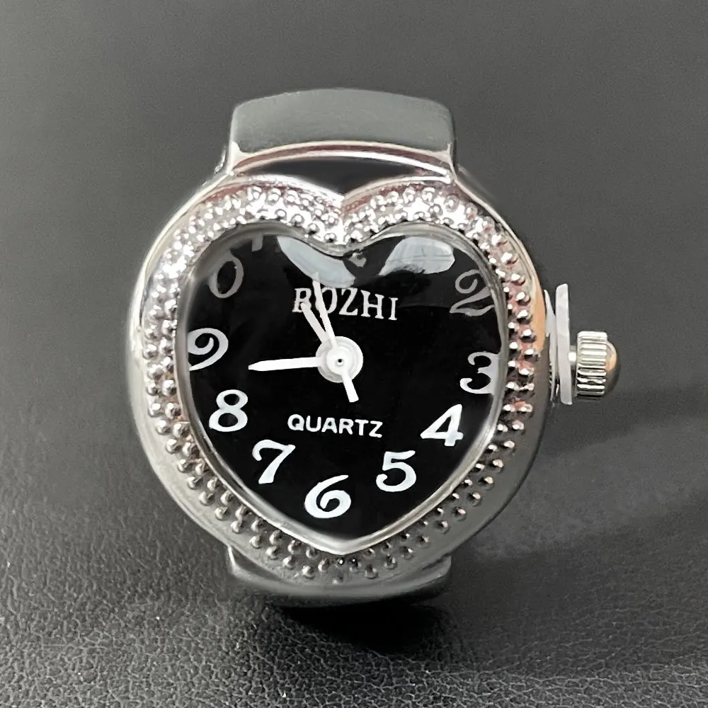 Love Quartz Arabic Digital Dial Fashion Men's and Women's Watch Compact Ring