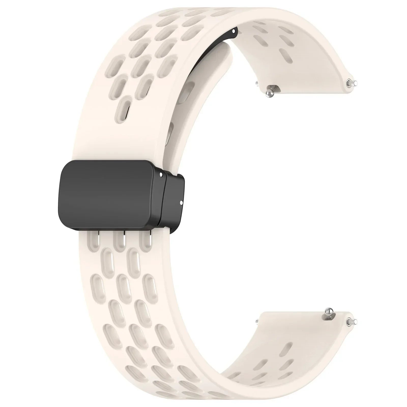 Breathable Magnetic Buckle Strap - Silicone Band for Smartwatches (20/22mm)