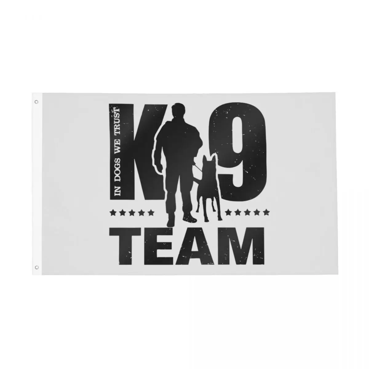 K9 Team K9 Unit Malinois Flag Double Sided Outdoor Banner Cane Belga 2 Occhielli Home Room Dormitorio Wall Decor