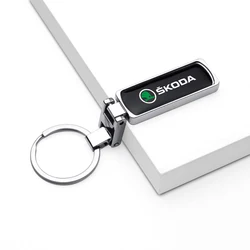 Sleek Metal Car Keychain Accessory (For skoda)