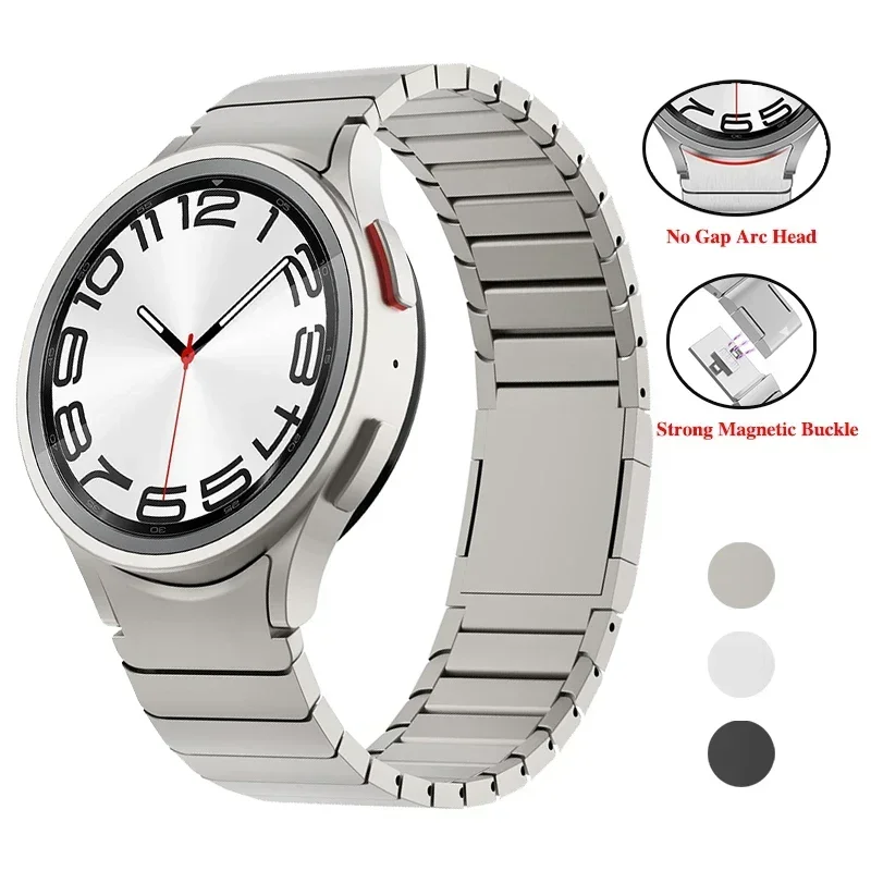 Luxury No-Gap Magnetic Titanium Color Bracelet Band