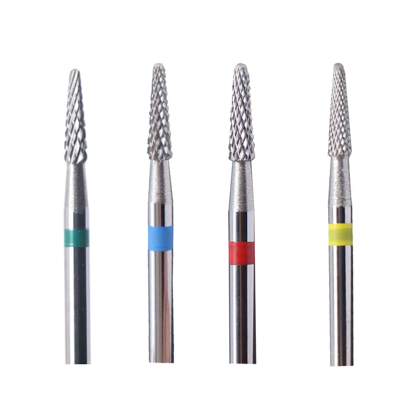 3 Grits Carbide Nail Drill Bit Electric Milling Cutter for Manicure Rotate Burr Remove Gel Polish Tools Nail Files Accesories 75 100pcs sanding bands electric nail drill bit accessories nail uv gel polish removal 80 120 180 sand circle manicure tools