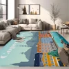 World City Travel Floor Mat Rectangle Anti-slip Home Soft Badmat Front Door Indoor Outdoor Mat Hotel Decor Mat 1
