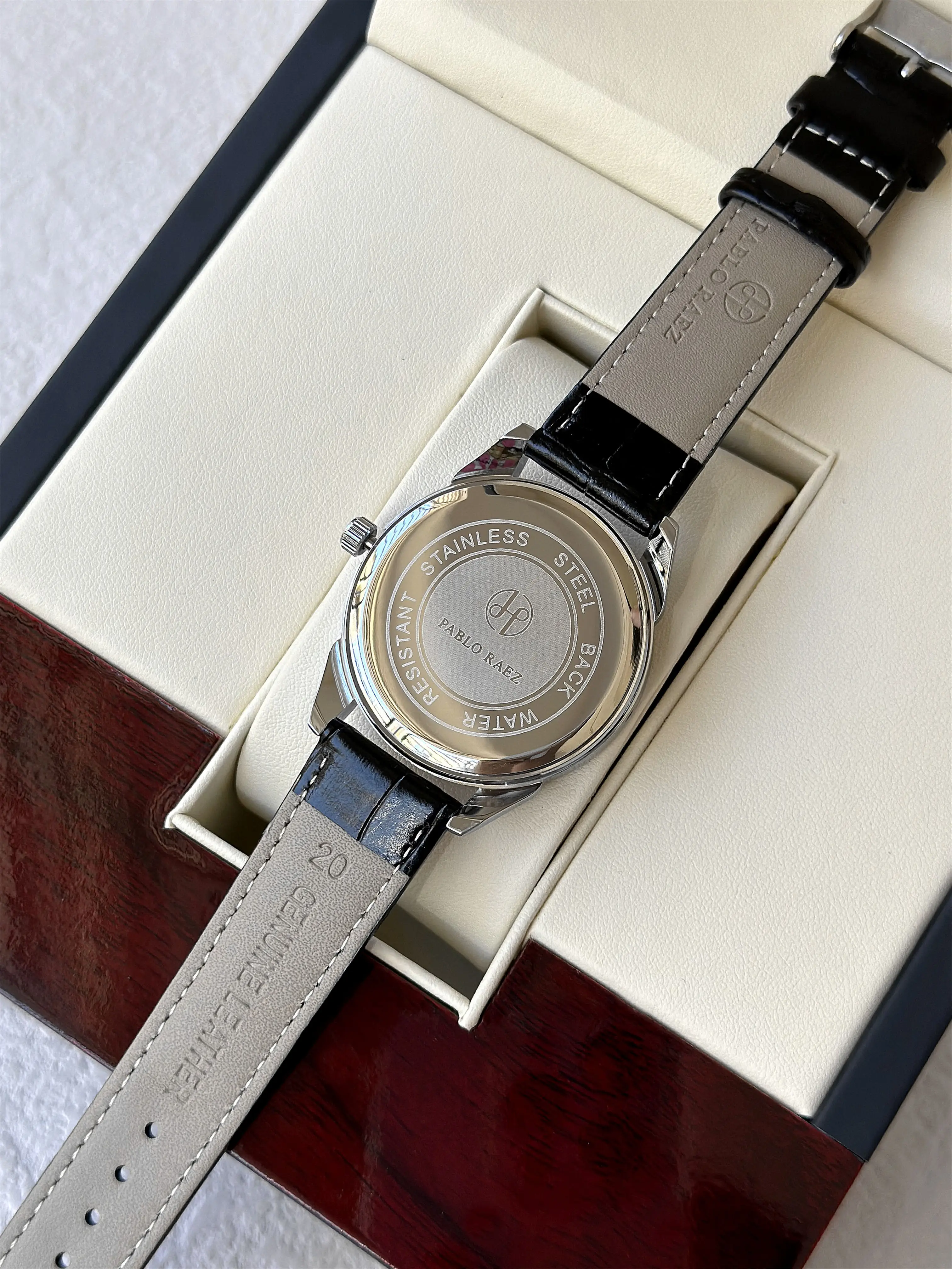 PABLO RAEZ Luxury Men Quartz Watch Waterproof Date