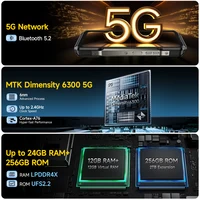 Ulefone Armor 27 Pro 5G Rugged Phone 10600mAh Smartphone 50MP Camera 64MP Night Android 14 Up to 24GB+256GB NFC Waterproof Phone - Image 4