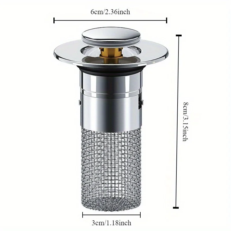 Floor Drain Filter Pop-Up Bounce Core Basin Drain Stopper Hair Catcher Shower Sink Strainer Bathroom Accessory floor drain filter