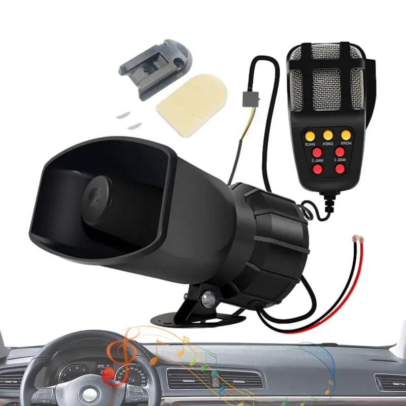 Altoparlante Pa Per Camion 7 Suoni Altoparlante Pa Forte Per Auto Amplificatore Altoparlante Per Auto Con Sistema Mic Pa Sistema Pa Portatile Per Suv