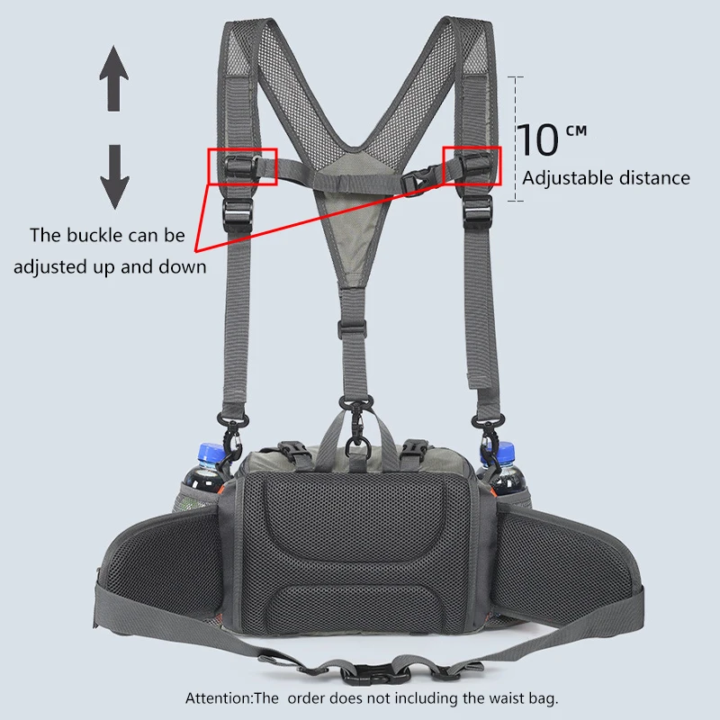 Hiking Strap Ergonomics Back Bear Polyamide Breathable Straps for Running Adjustable Buckle Outdoor Camping Accessories