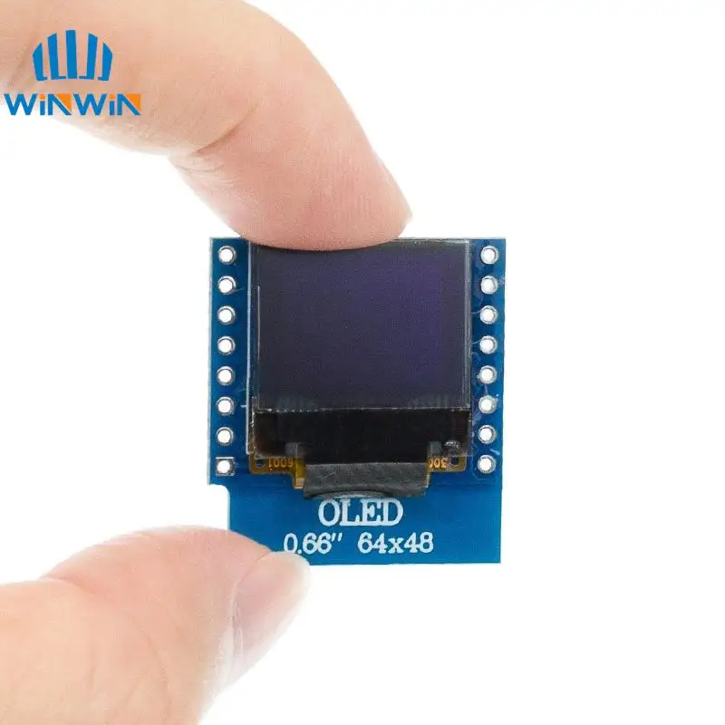 OLED LED LCD ÷ ǵ, WEMOS D1 MINI ESP32 64X48 0.66 ġ ÷, 0.66 ġ OLED  IIC I2C ȣȯ, 0.66 ġ