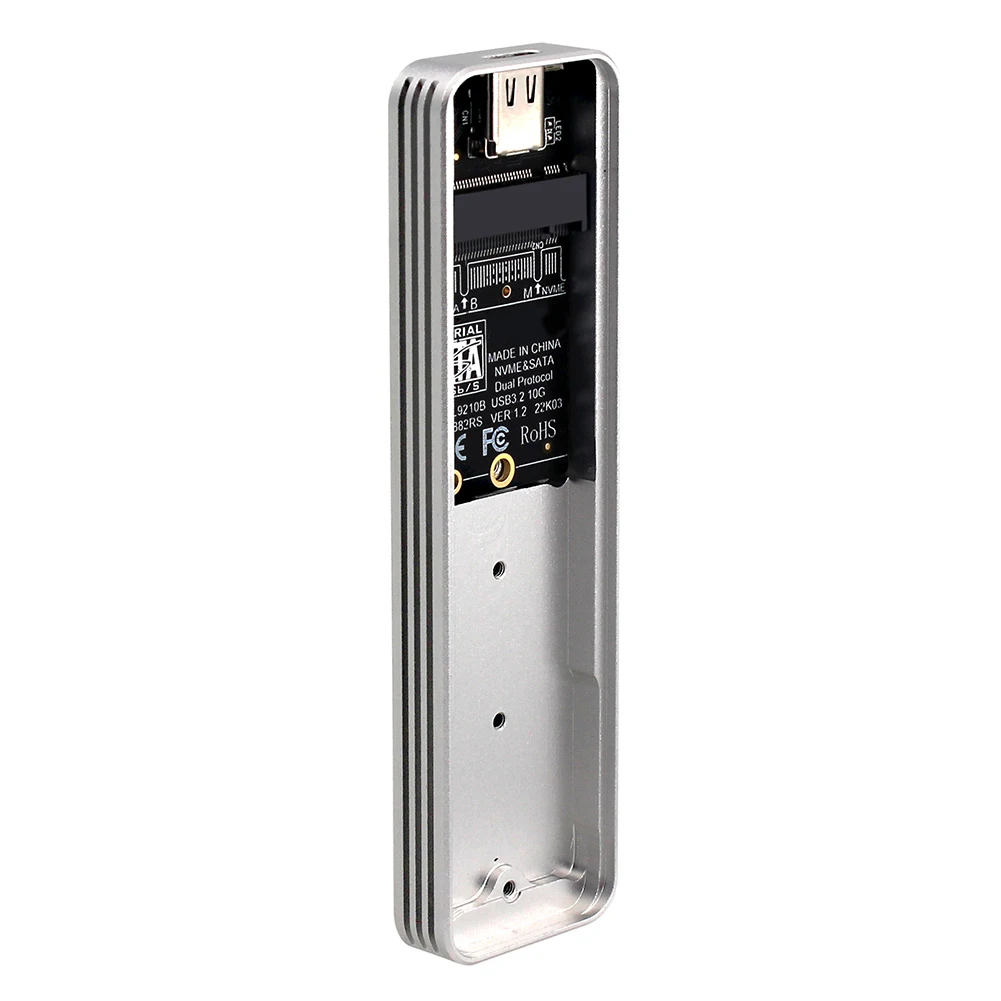M.2 NVMe SATA SSD ̽  ڽ , ָ Ʈ ̺ Ŭ, USB-C C  USB-A C ̺, 10Gbps ӵ