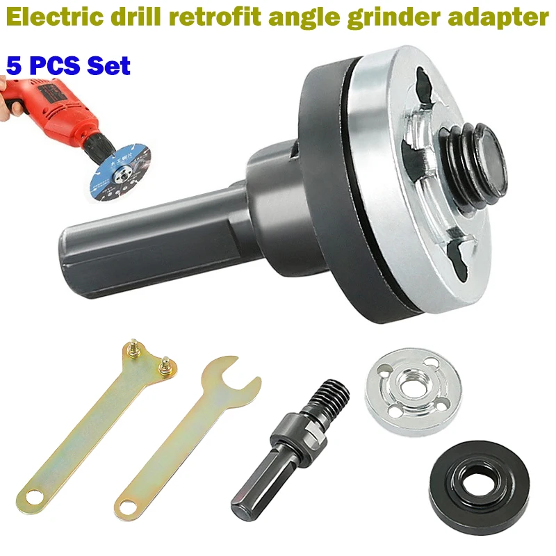 Electric Drill Conversion Angle Grinder Connecting Rod for Cutting Disc Polishing Wheel Installation Adapter 10mm