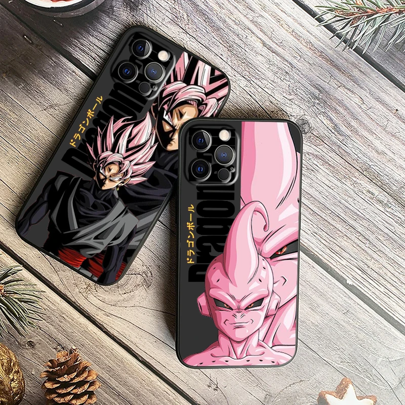 D-Dragon Ball Z Goku Cool 휴대폰 케이스, 아이폰 15, 14, 13, 12, 11, XS, XR, X, 8, 7, SE 프로 맥스 플러스, 미니 블랙 백