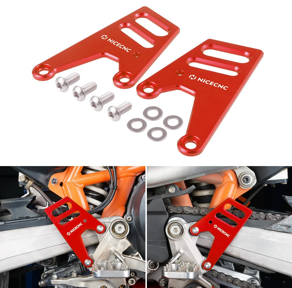 

NiceCNC Motorcycle Heel Guard Cover For GasGas 700 SM/ES 2022-2023 CNC Billet Aluminum Luggage Rack-less Bags Mounting Brackets