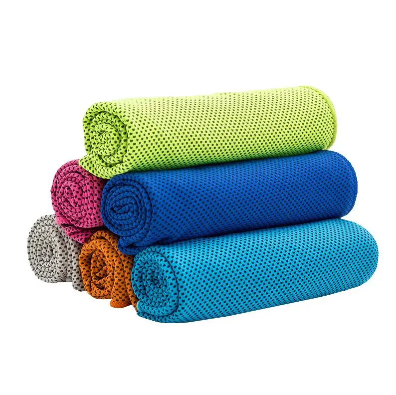 Ice Cold Towels Summer Cooling Sunstroke Sports Exercise Towels Cooler Running Quick Dry Soft Breathable Towel ni610
