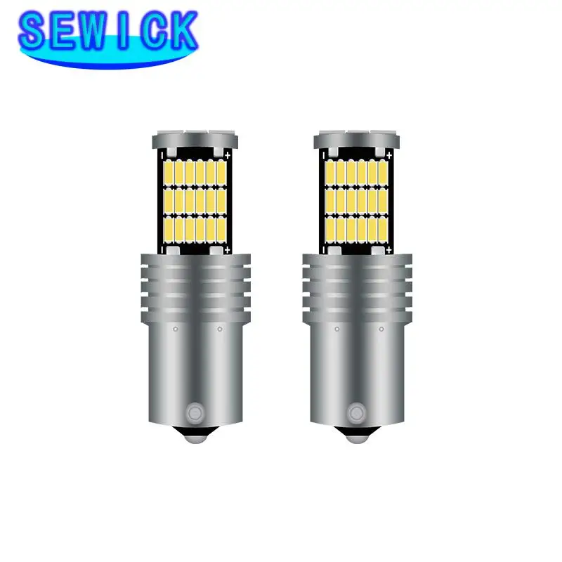 50pcs �ڵ��� ���� 4014 45smd 1156 ba15s p21w 1157 bay15d py21/5w canbus led ȸ�� ��ȣ�� T20 7440 7443 �극��ũ ���� 12V