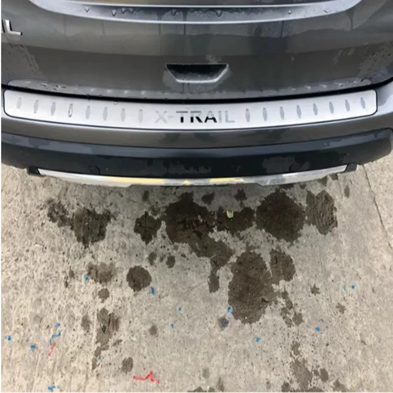 Car styling For Nissan X-Trail X Trail T32 2014-2021 Stainless Steel Rear Bumper Protector Sill Trunk Tread Plate Trim