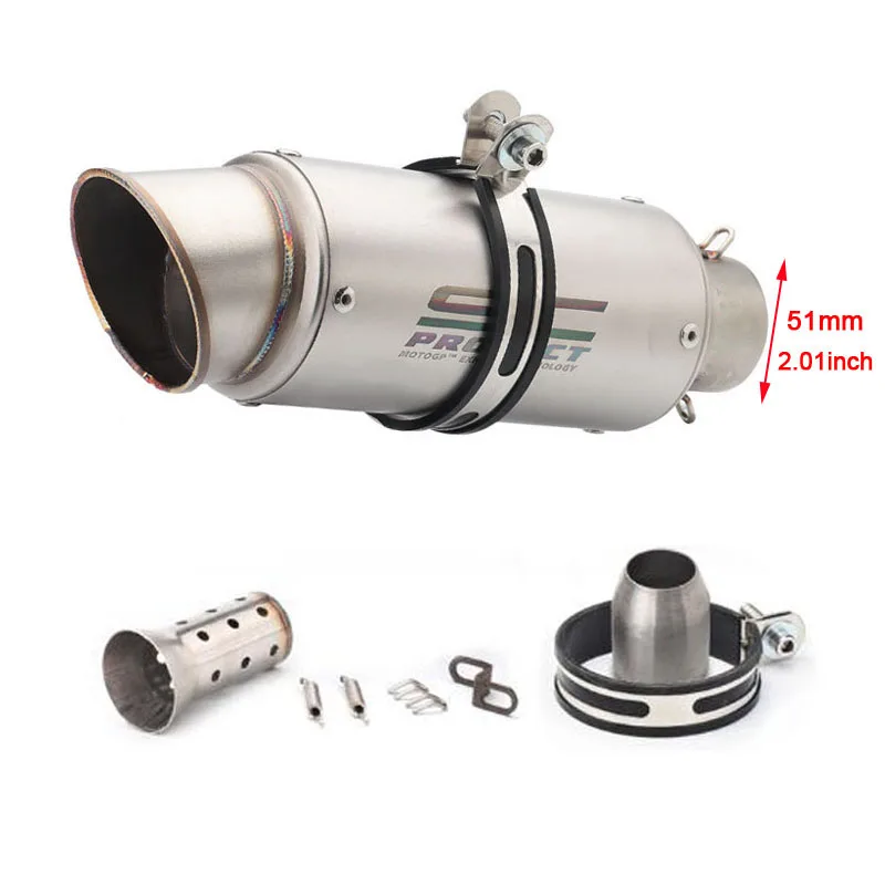 Universal Motorcycle Exhaust Pipe - 51mm/60mm Enhanced Performance System