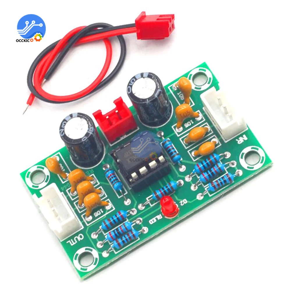 Operational amplifier audio amplifier board pre amplifier NE5532 Operational Pre-Amplifier Module Digital Audio Front Amplifier Board 5 Times Rate Wide Voltage