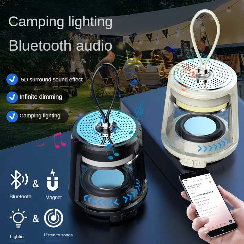 

Новинка 2023, внешняя беспроводная Bluetooth-Колонка для кемпинга, с USB-зарядкой