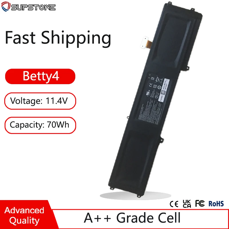 Nuova Batteria Per Laptop Betty4 Per Razer Blade 14 2016 V2 14 "Pollici 6700Hq,Blade 2017 7700Hq Uhd,Rz09-01953E72,Rz09-01652E21,01952E32
