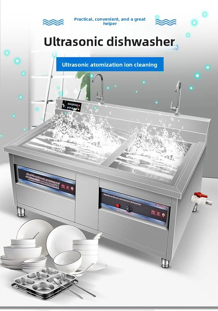 Dishwasher New Intelligent Ultrasonic Multifunctional Automatic Energy Efficient Water Saving Commercial Large Dishwasher For Re 5