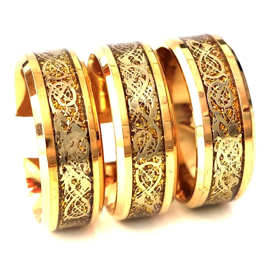 Großhandel 30 stücke Retro Drachen Ring für Männer 10 Styles Assorted Drachen Männlichen Weibliche Bequeme Kühlen Ringe Punk Stil Männer geschenke – Detail 7