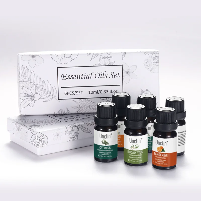 Monofilament Essential Oil Set 10ML 6-piece Pure Plant Extract Home Aromatherapy Machine Humidifier