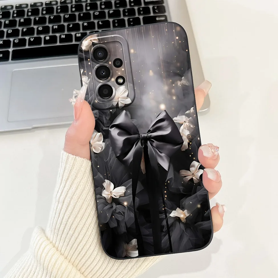 For Samsung A13 4G Case A135F Silicone Cute Fashion Butterfly Flower Love Painted Cover For Samsung A13 Galaxy A13 4G Phone Case