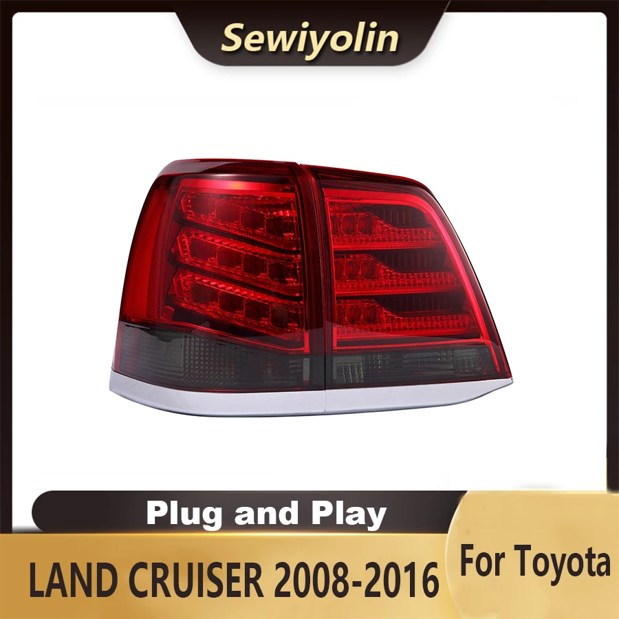 

Автомобильные аксессуары для Toyota LAND CRUISER 2008-2016, освещение для прицепа с анимацией, Задний сигнал, ДХО, Plug And Play