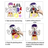 Montessori Body Parts Set Felt Board Stories Teaching Book for Toddlers Sensory Toy Preschool Teaching Story Travel Board 3