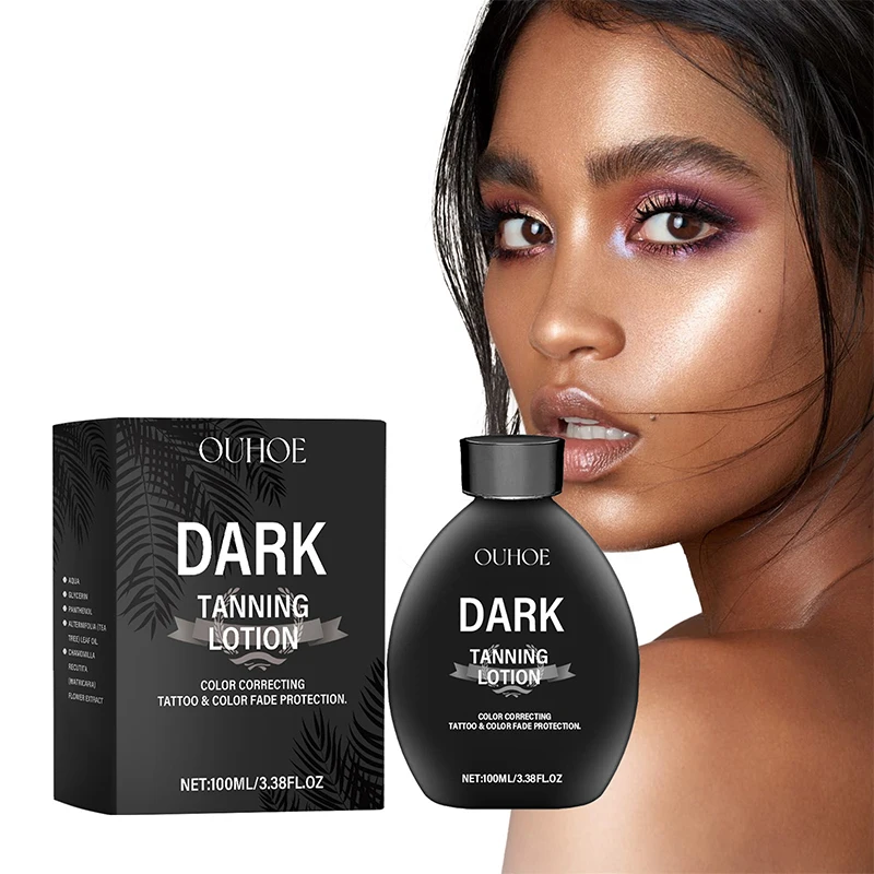 Tanning Cream Gel Face Body Long Lasting Bronzer Skin Tanner Suntan Protect Radiation Nourishing Natural Self-Tanning Lotion