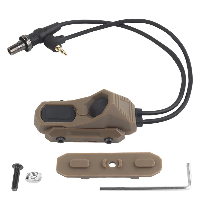 AXON Remote In-Line Dual Function Pressure Switch Flashlight PEQ NGAL Laser Pushbutton SF 2.5 Crane Plugs