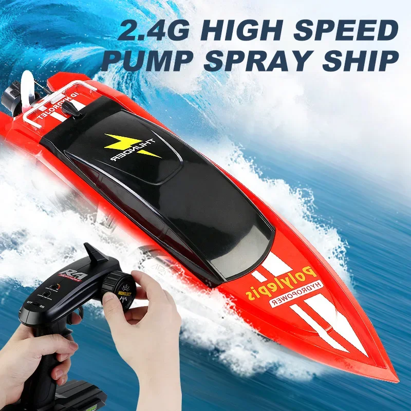 809 RC Speedboat 25KM/H Waterproof 2.4G High Speed Racing Boat Model Electric Radio Control Outdoor Boat Girl boy Gifts Toys 2