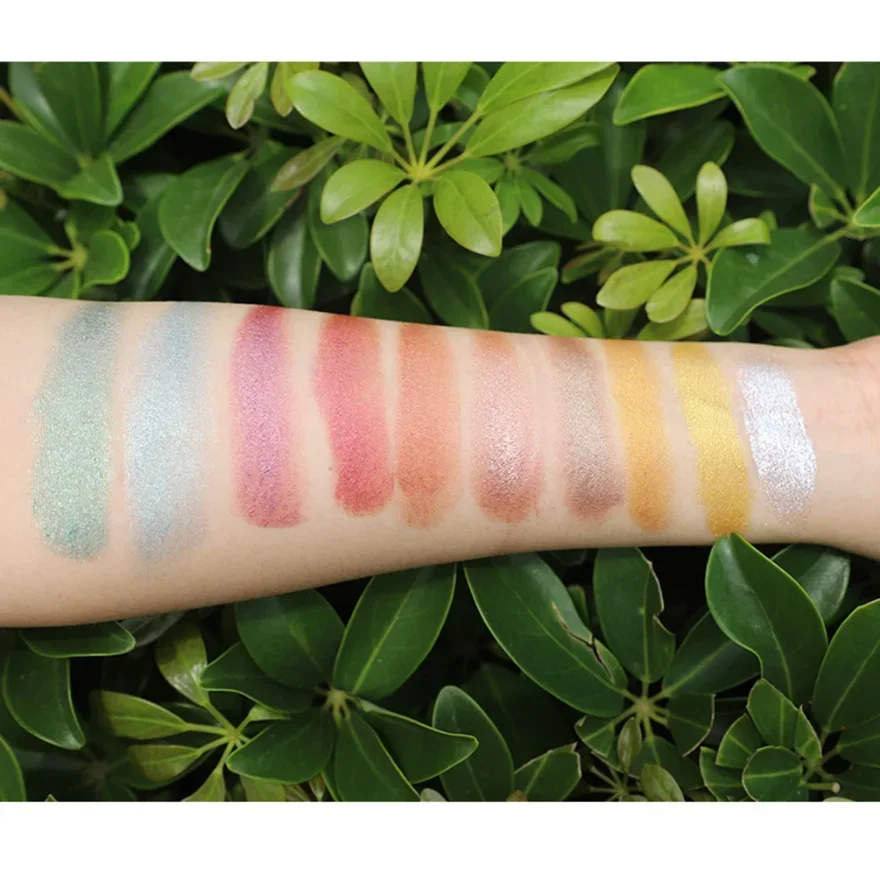 Custom Logo Sequin Eyeshadow Cream Private Label No Smudge Shiny Eye Shadow Before Makeup 5