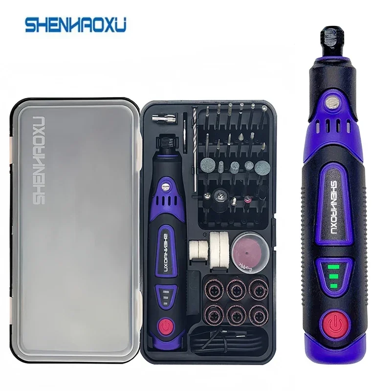 Electric Drill Cordless Rotary Tool Grinder Electric Drill 3Speed Adjustable Engraving Pen Cutting Polishing Drilling HOME DIY Accessories
