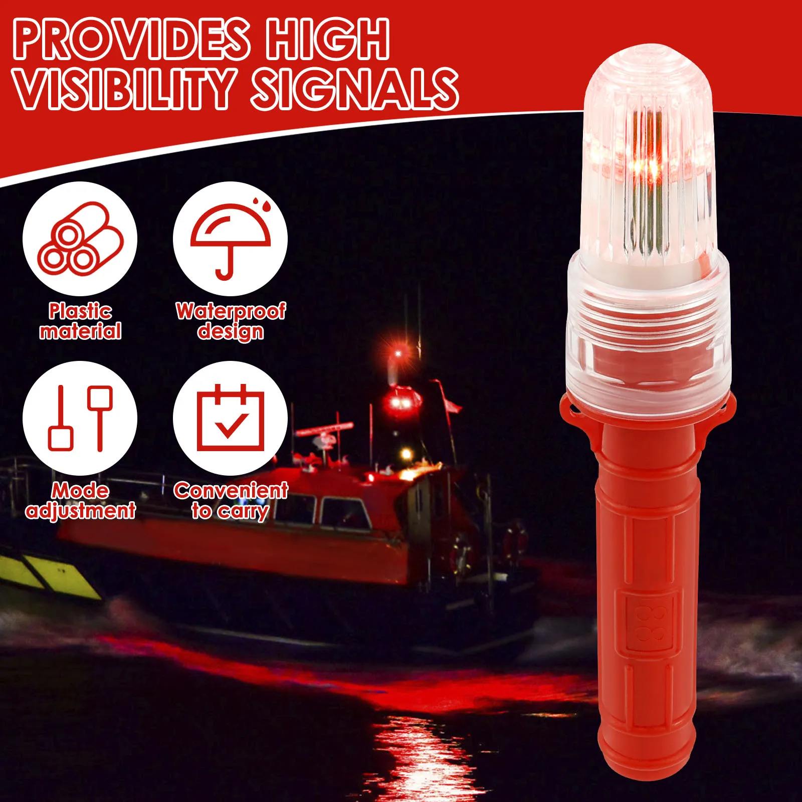 Marine Flares LED Warning Lights for Boats and Yachts